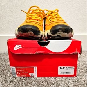 Nike Overbreak SP. Size 12. Yellow and Aqua. Suede and leather.